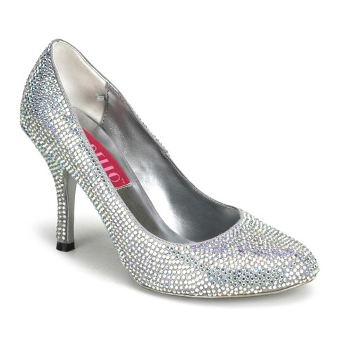Zapatos de salón con pedrería iridiscente - Bordello Violette-14r