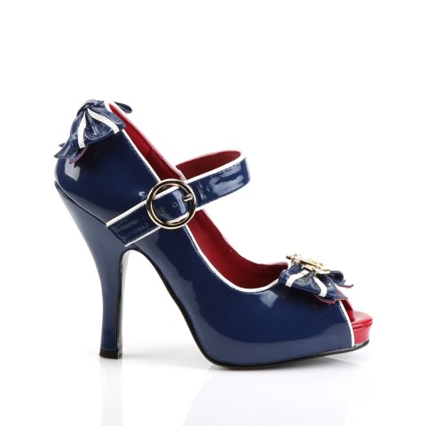 Zapatos azules Mary Jane con lacito y ancla - Funtasma Anchor-22