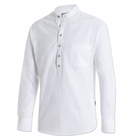 Camisa blanca con cuello de botones Farmer