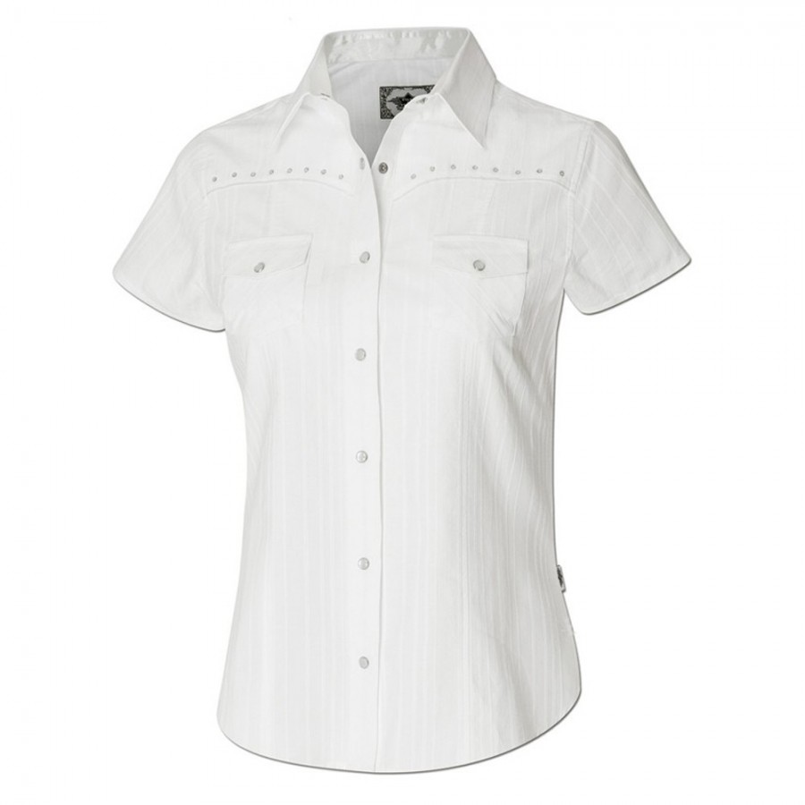 Camisa blanca con brillantitos Amelie