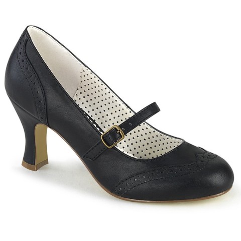 Zapatos Pin up Couture negros con estilo Oxford - Flapper-32