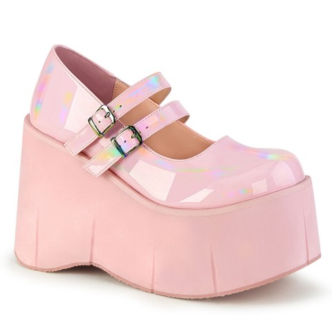 Zapatos Mary Jane rosa baby con plataforma - Demonia Kera-08