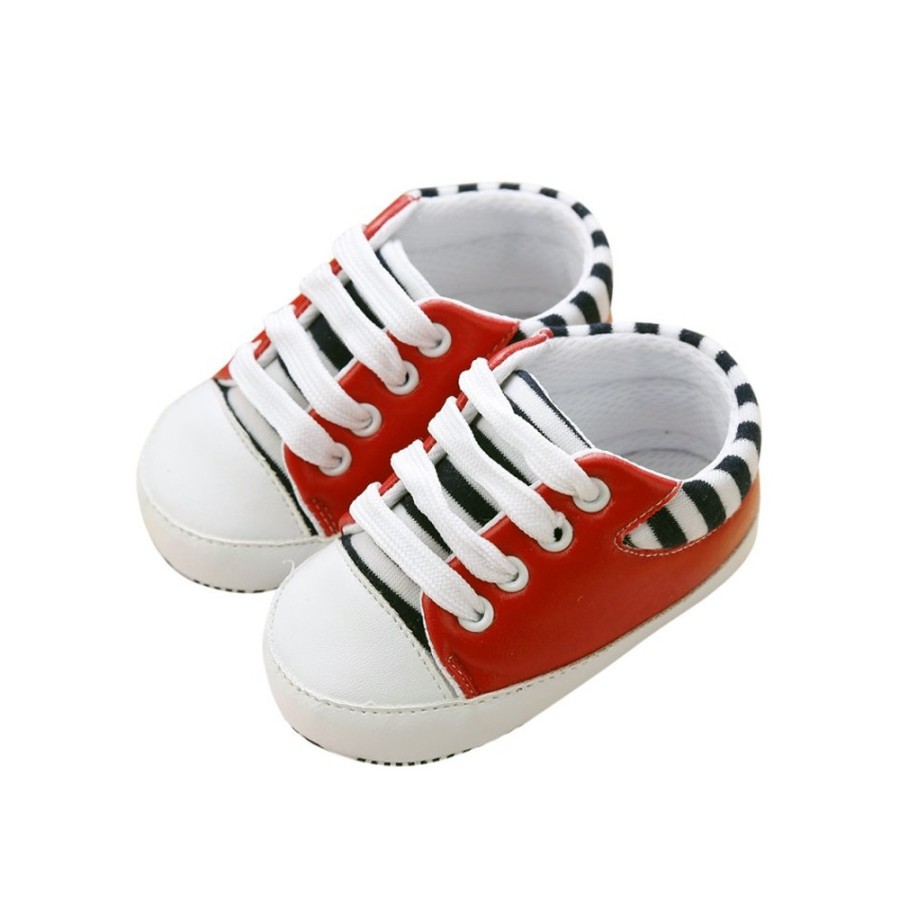 Zapatillas niños Rojas con rayas